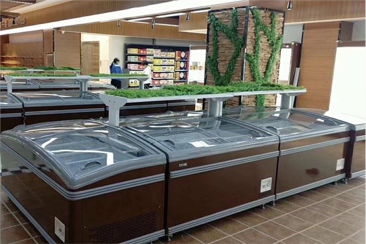 Top Open Glass Sliding Door Display Freezer