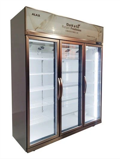 Супермаркет стаклена врата хладњак